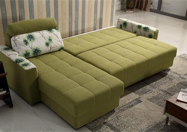 绿色清新多功能沙发床